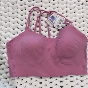 lululemon Pink Like a Cloud Longline Strappy Bralette 12 B/C